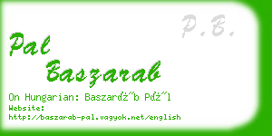 pal baszarab business card